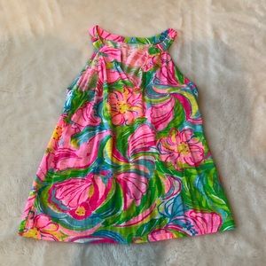 (2/15) Pink Lilly Pullitzer Tank Top Size Small